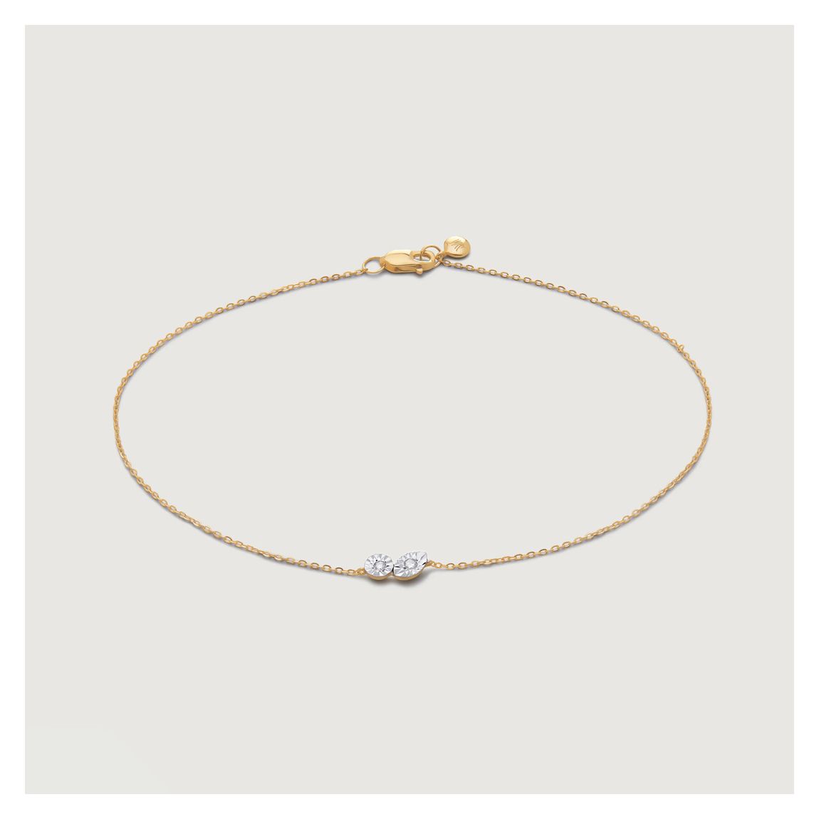 Yellow Gold Diamond YG Diamond Duo Chain Bracelet main product photo