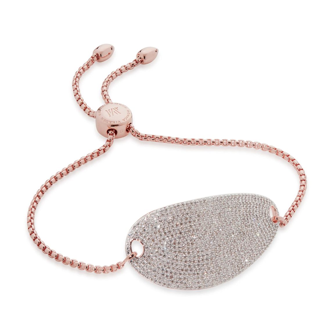 Rose Gold Diamond Nura Friendship Chain Bracelet main product photo