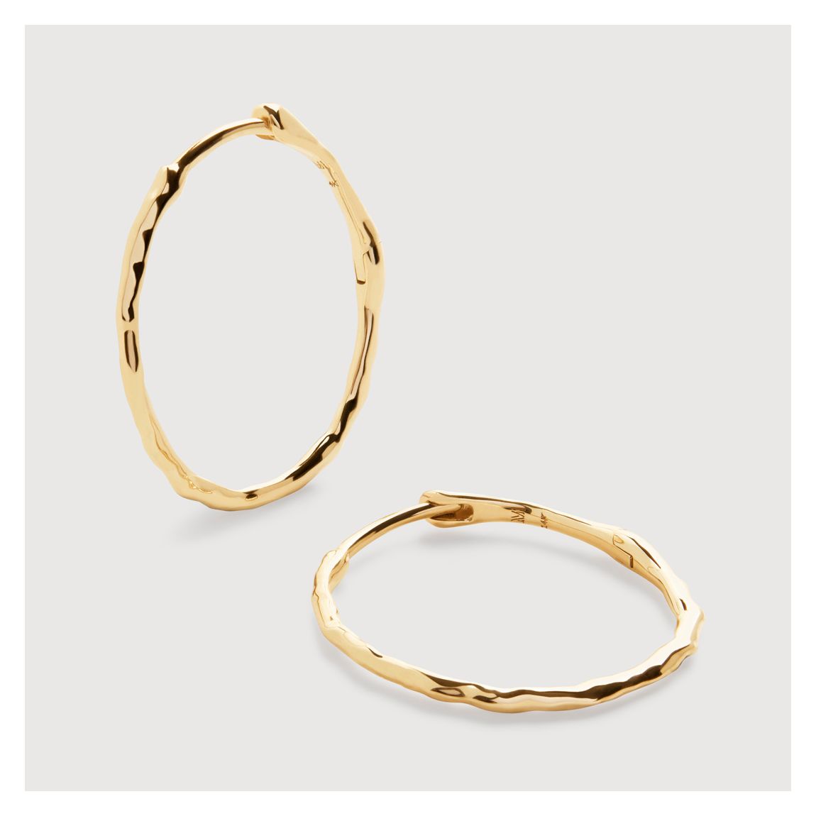 Yellow Gold Siren Medium Hoops Earrings main product photo