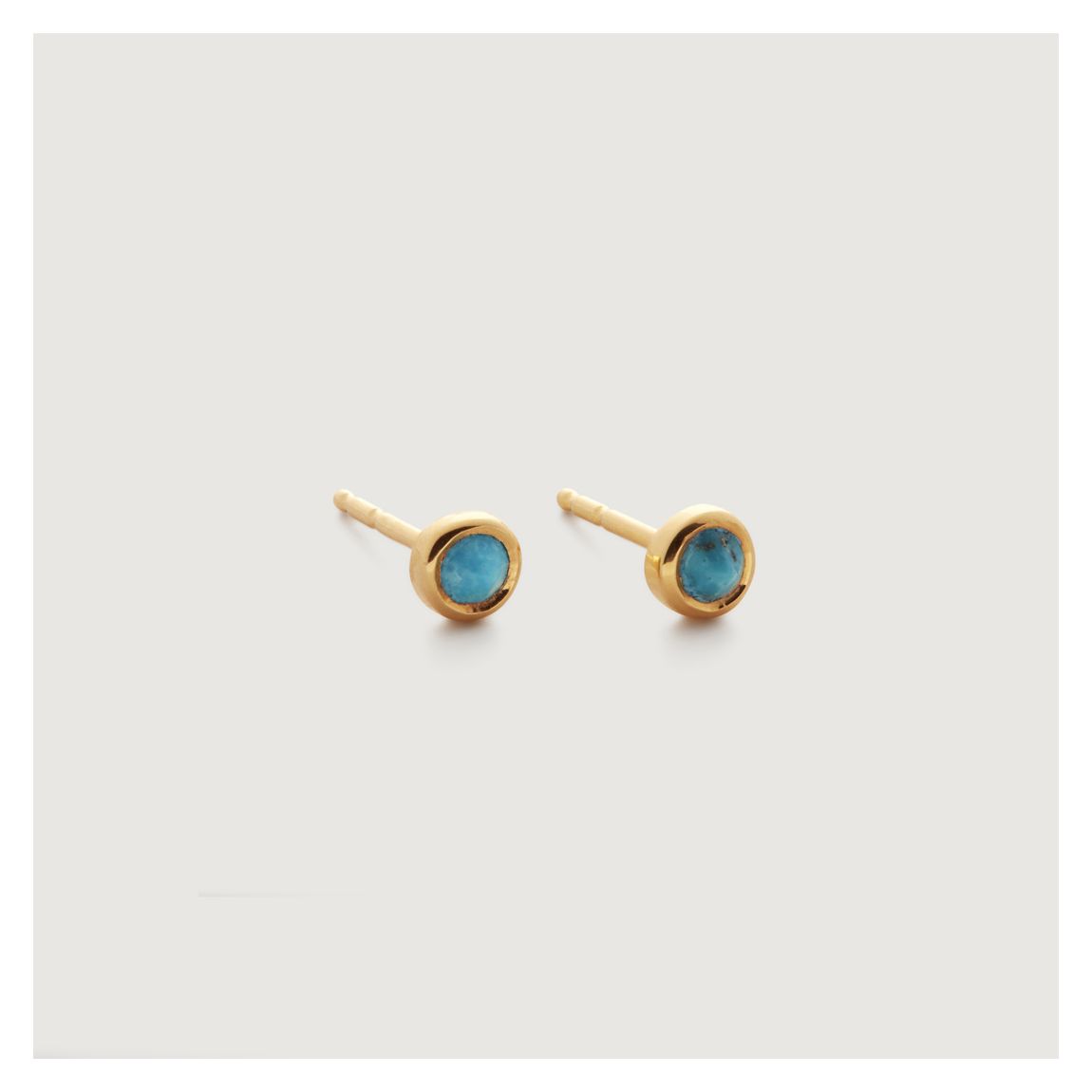 Turquoise Mini Gem Stud Earrings main product photo