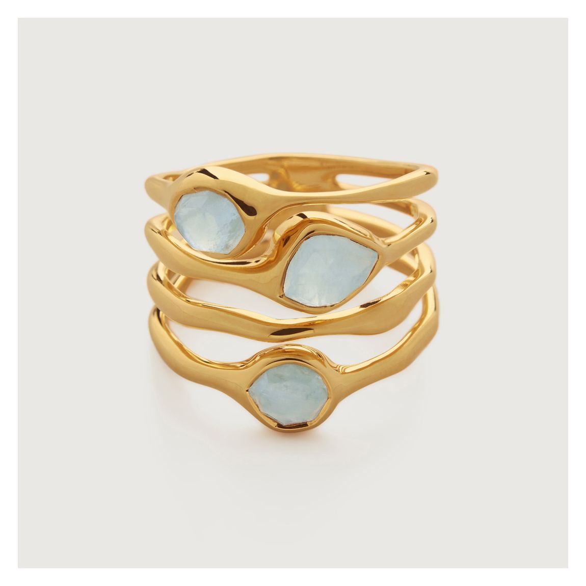 Gold Vermeil Siren Cluster Cocktail Ring main product photo