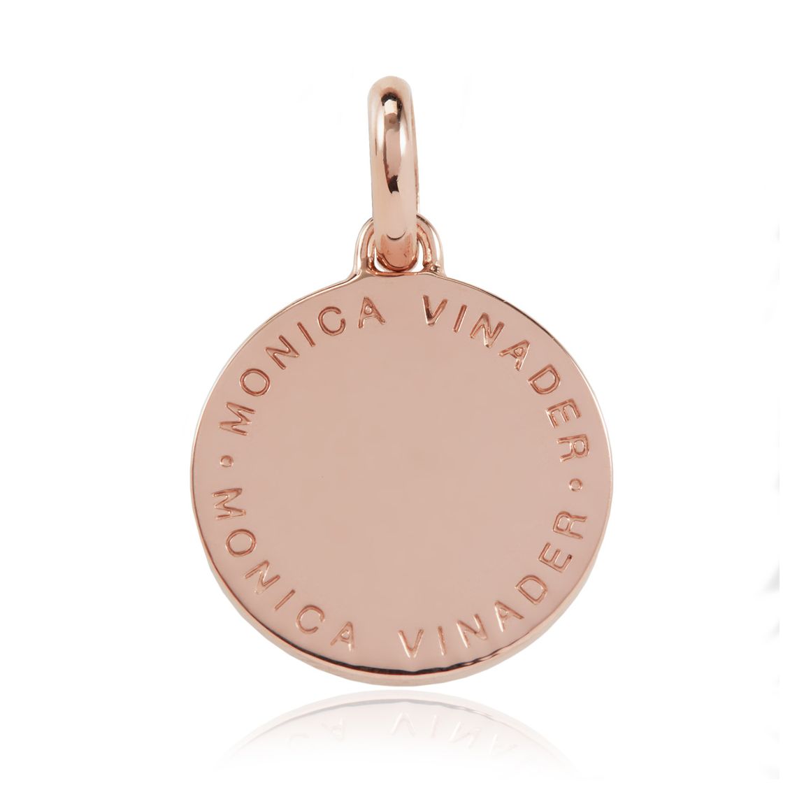 Rose Gold Linear Logo Pendant Charm main product photo
