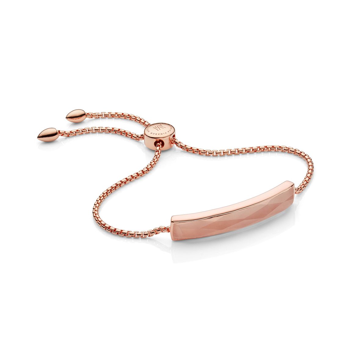 Rose Quartz Baja Facet Bracelet main product photo