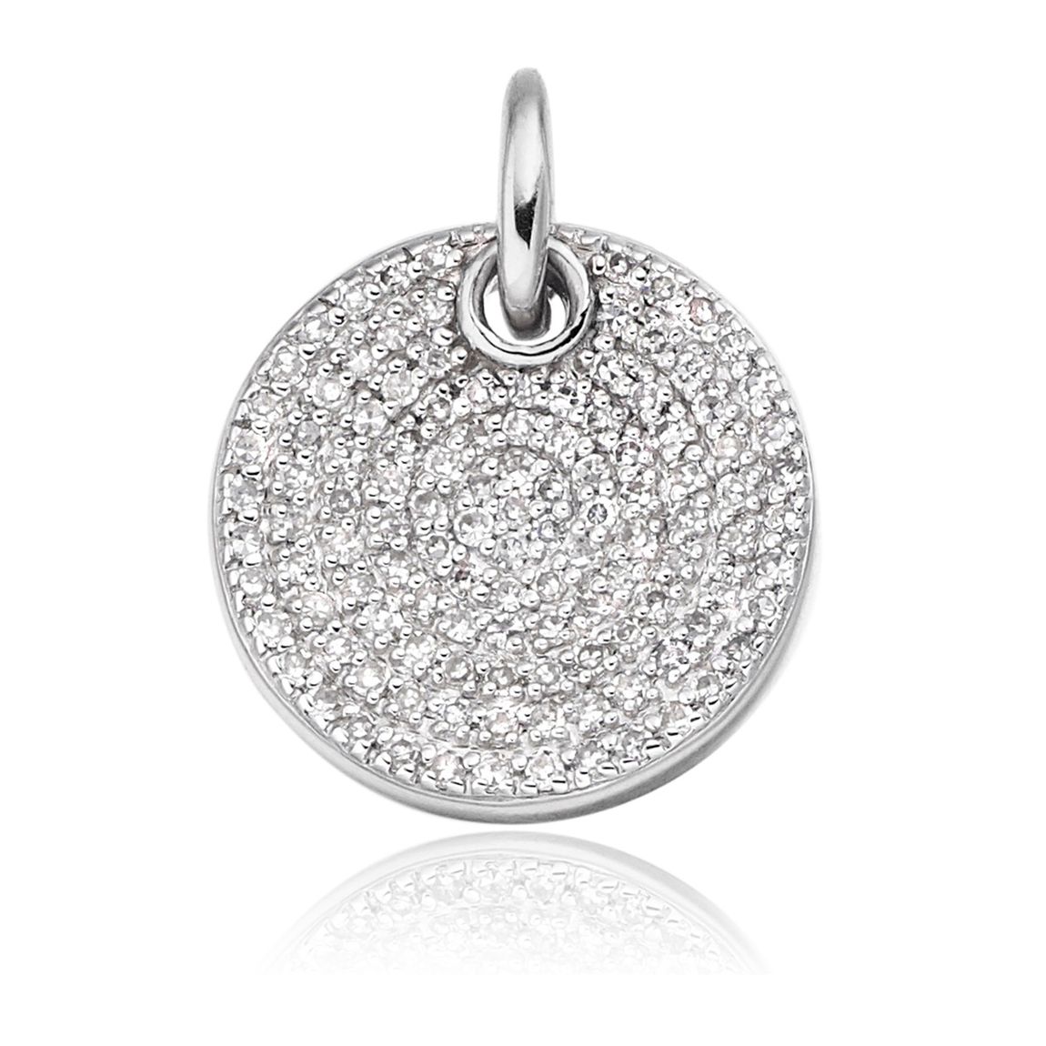 Ava Disc Pendant Diamond Necklace main product photo