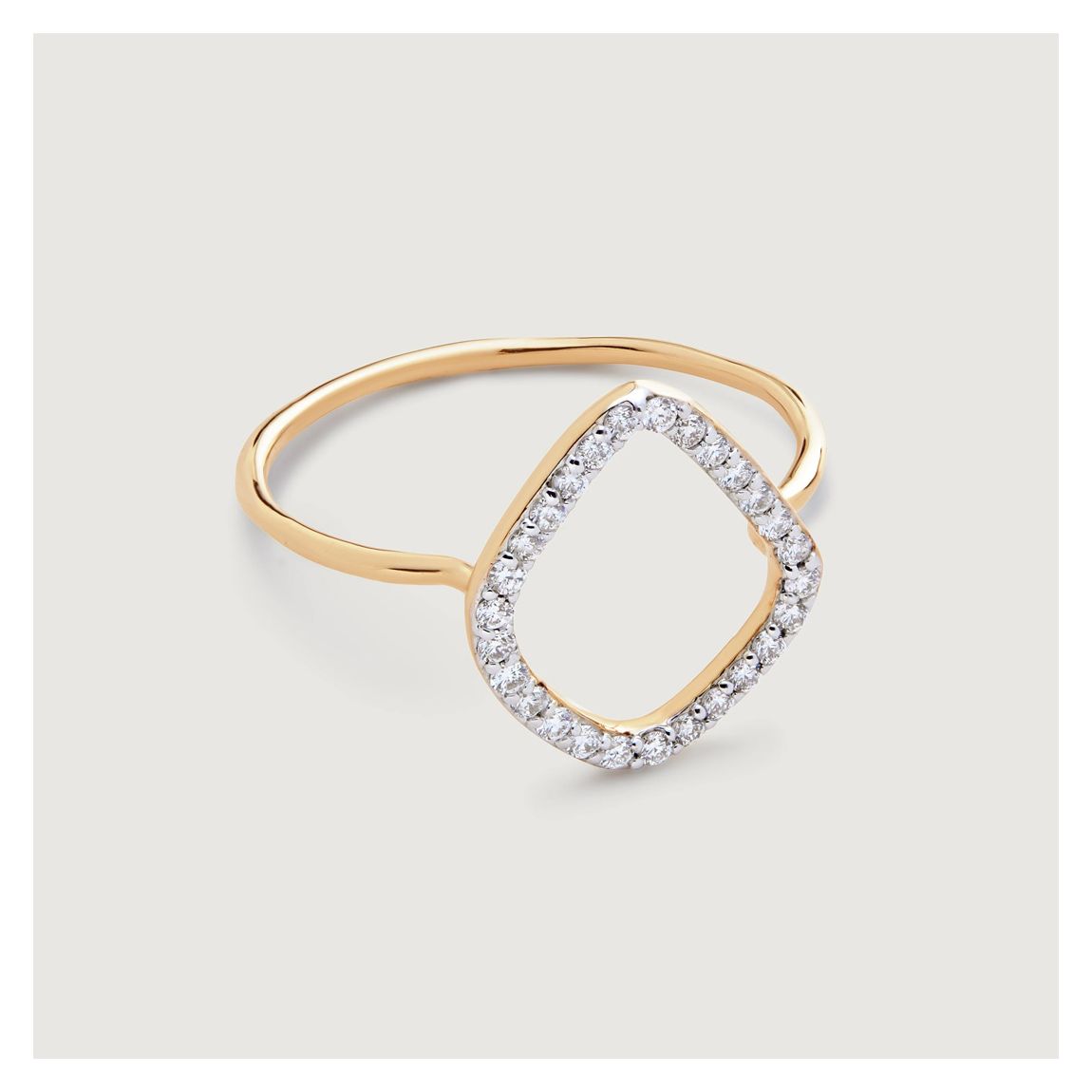 Yellow Gold Lab Grown Diamond Riva Kite Ring main product photo