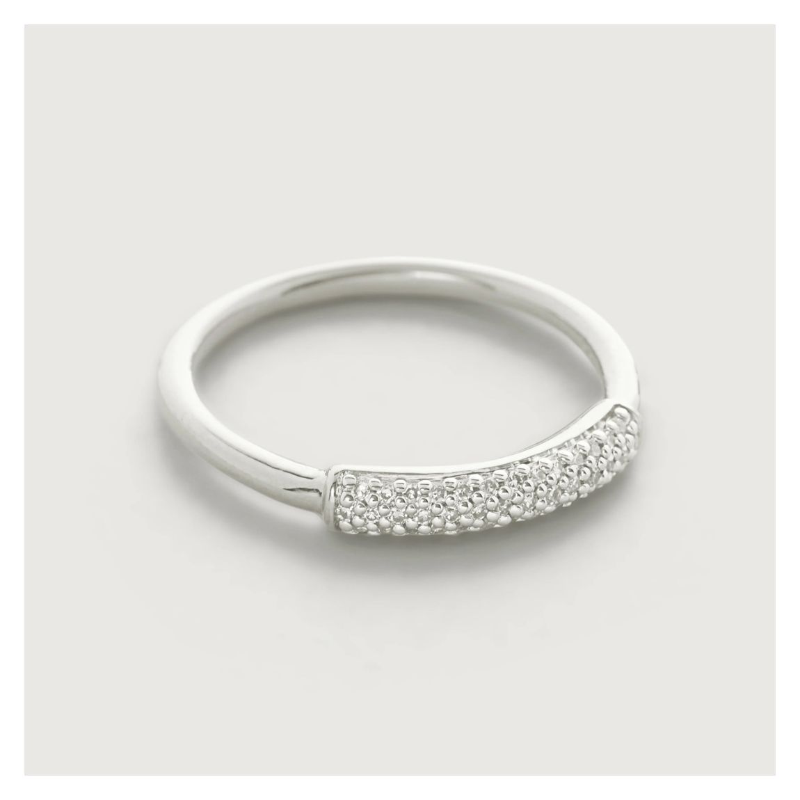 Silver Fiji Bar Adjustable One Size Friendship Ring main product photo