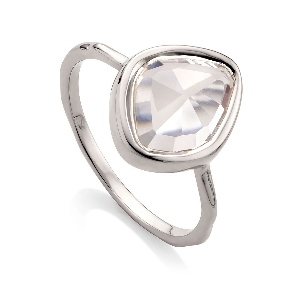 Pink Quartz Siren Medium Stacking Ring Size I main product photo