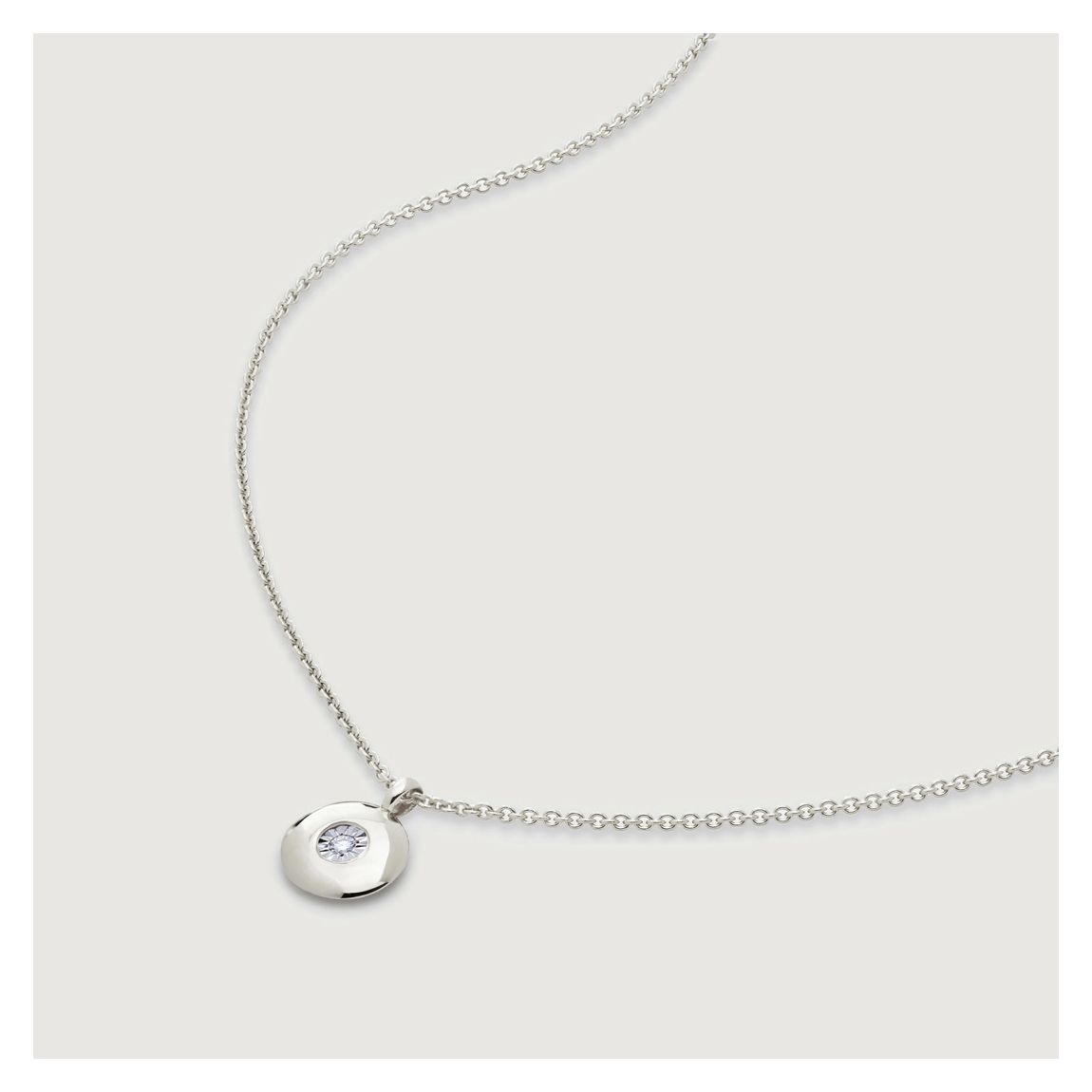 Diamond April Birthstone Necklace main product photo