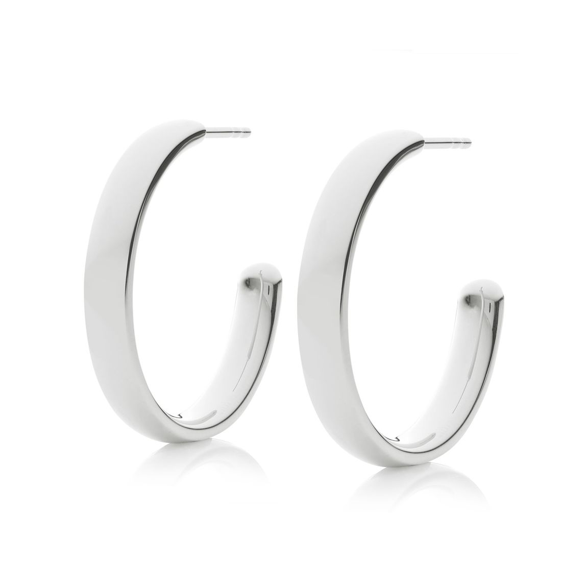 Silver Fiji Medium Hoop Earrings main product photo