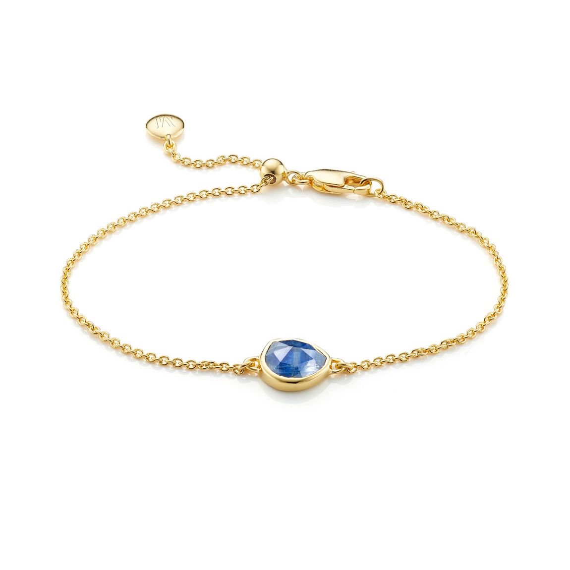 Kyanite Gold Plated Siren Fine Chain Bracelet main product photo