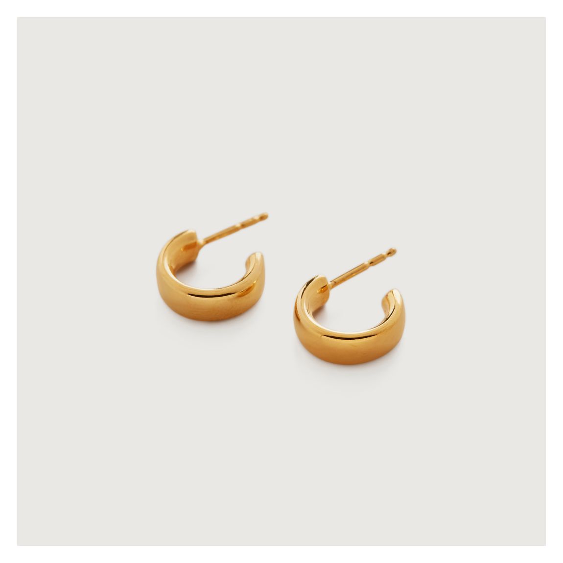 Gold Fiji Huggie Earrings main product photo