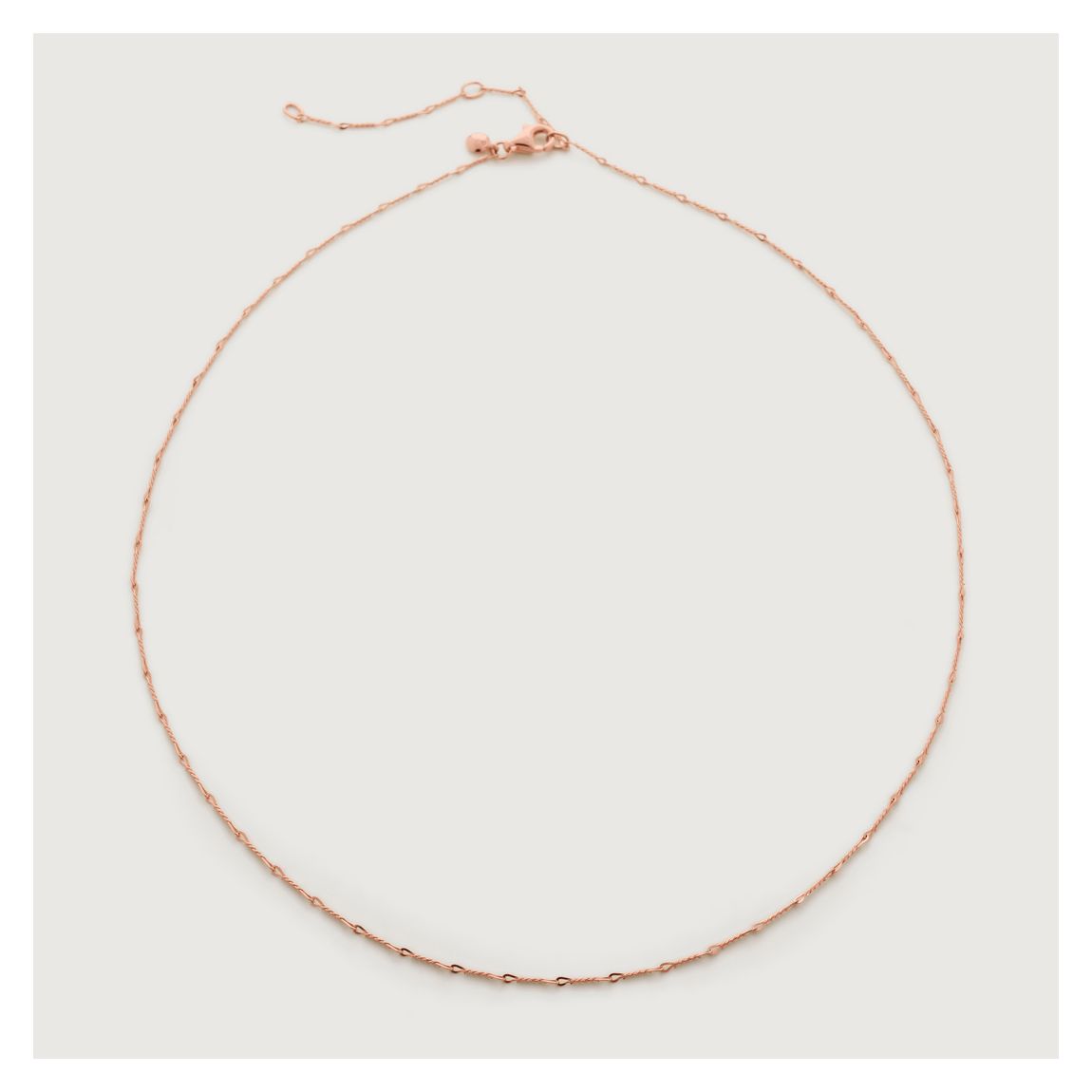Rose Gold Fine Twist Choker Necklace main product photo