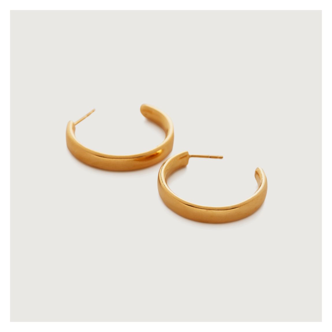 Gold Fiji Medium Hoop Earrings main product photo