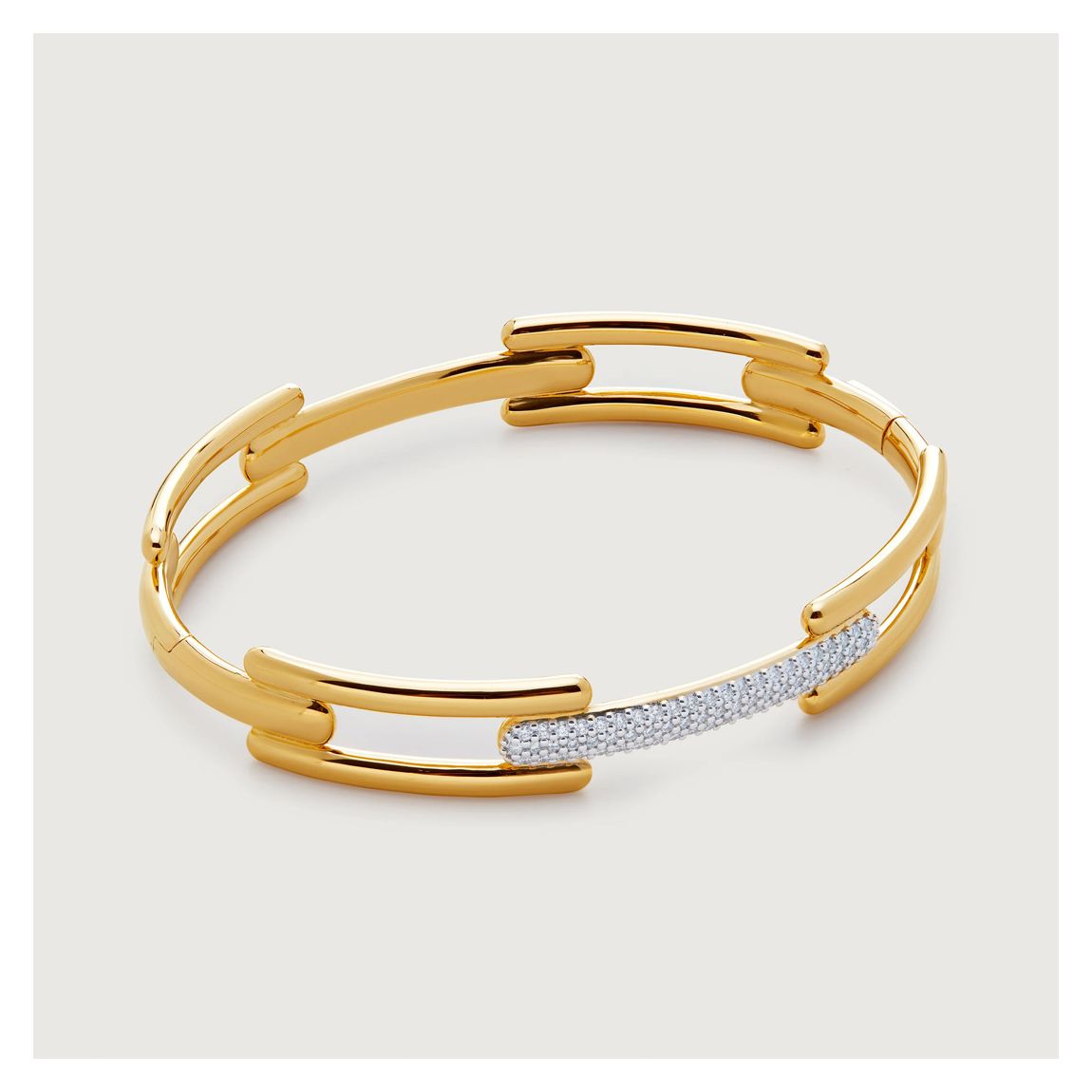 Gold Plated Signature Link Bangle main product photo