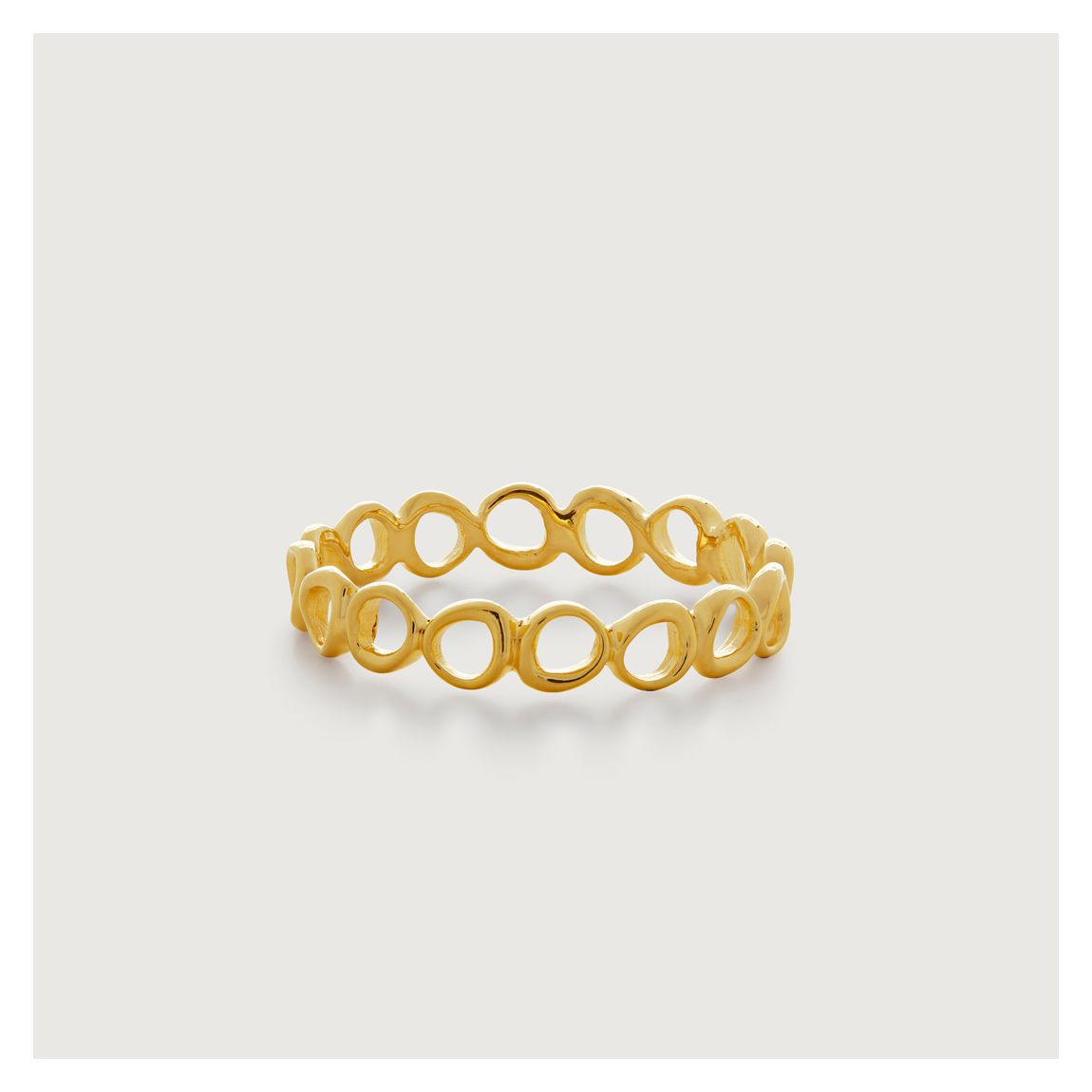 Gold Plated Nura Open Stacking Ring main product photo