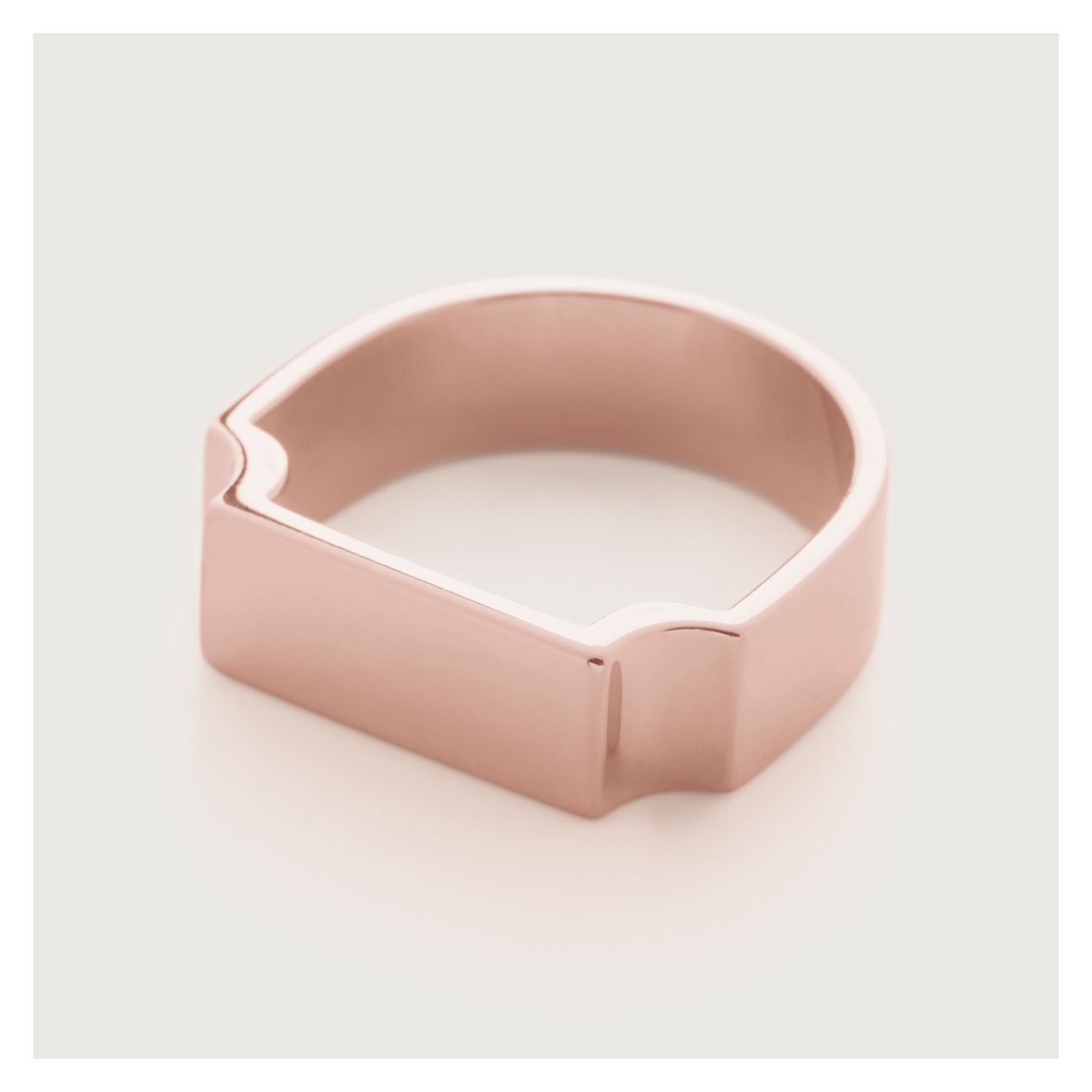 Rose Gold Signature Wide Ring main product photo