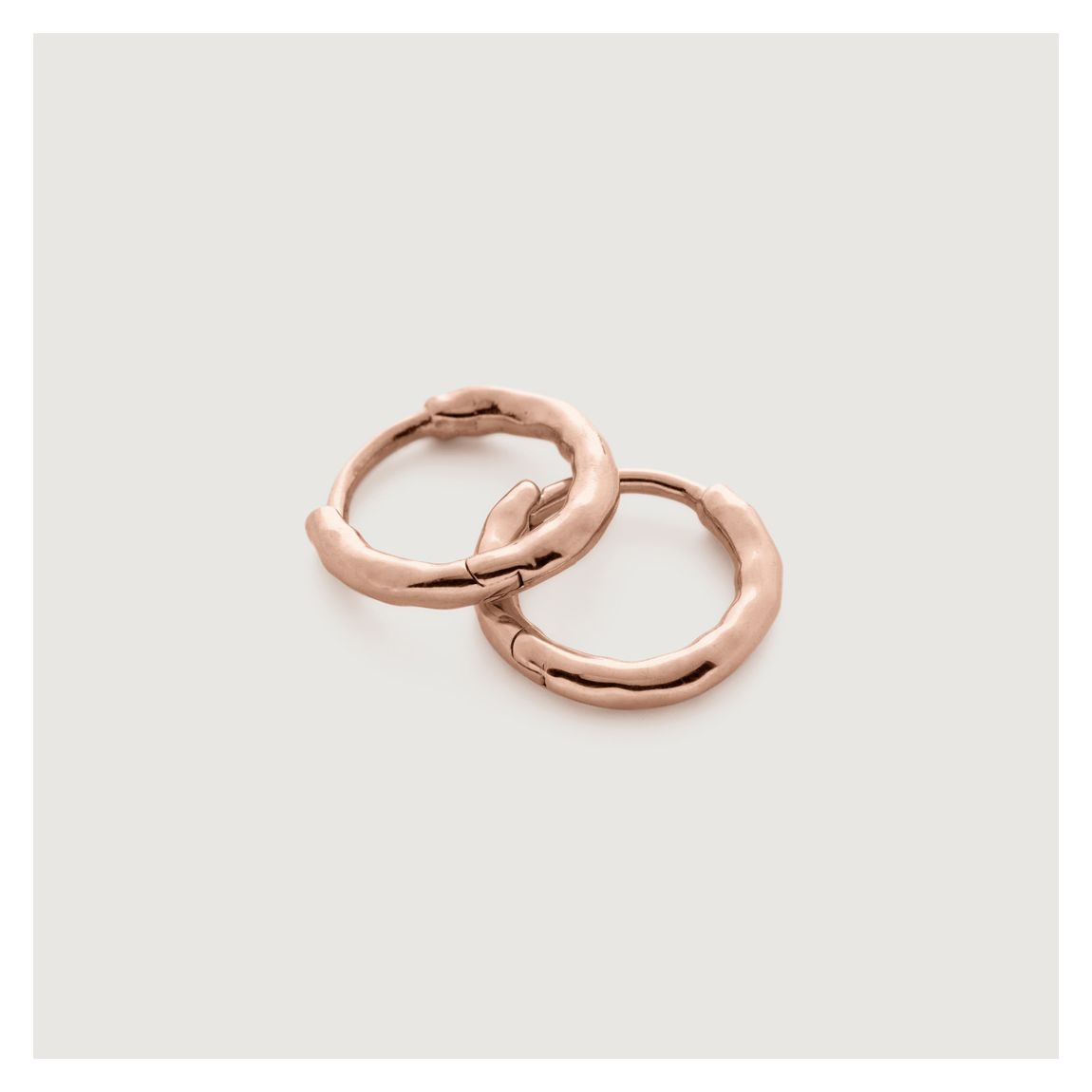Rose Gold Rose Gold Siren Muse Mini Huggie Earrings main product photo