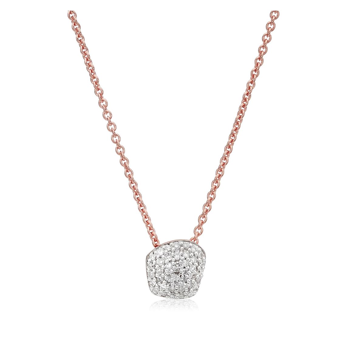 Rose Gold Nura Mini Nugget Necklace main product photo
