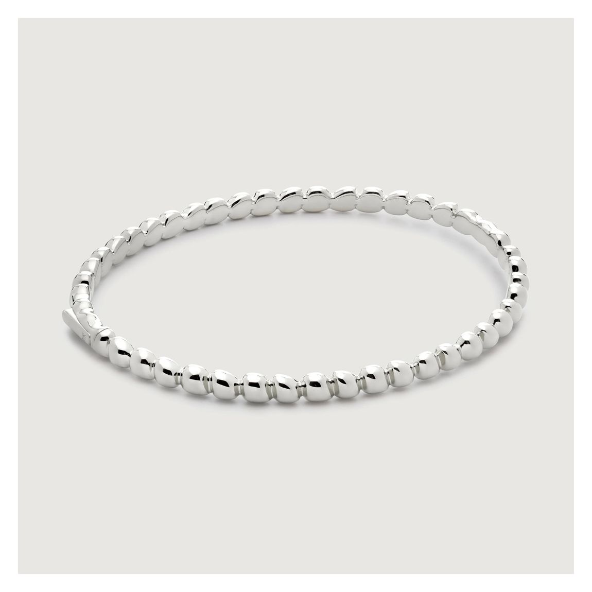Silver Nura Teardrop Bangle main product photo