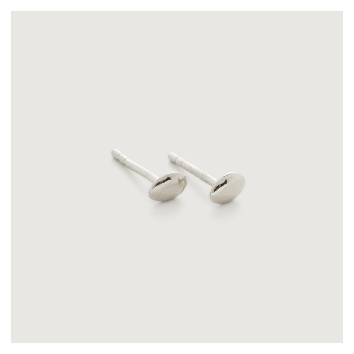 Silver Nura Mini Nugget Stud Earrings main product photo