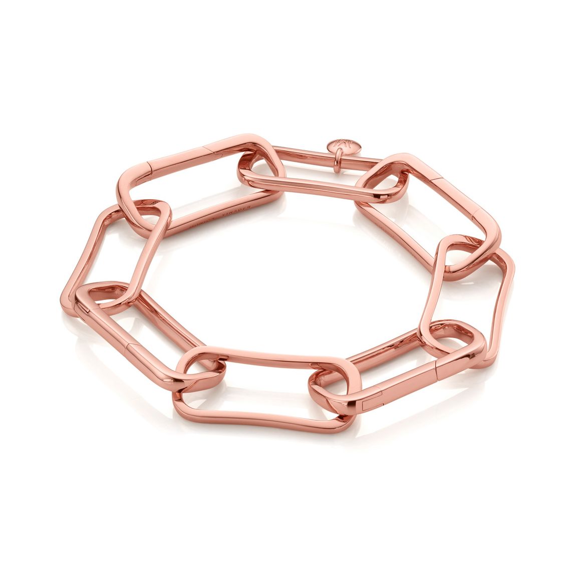 Rose Gold Alta Capture Large Link Charm Bracelet main product photo