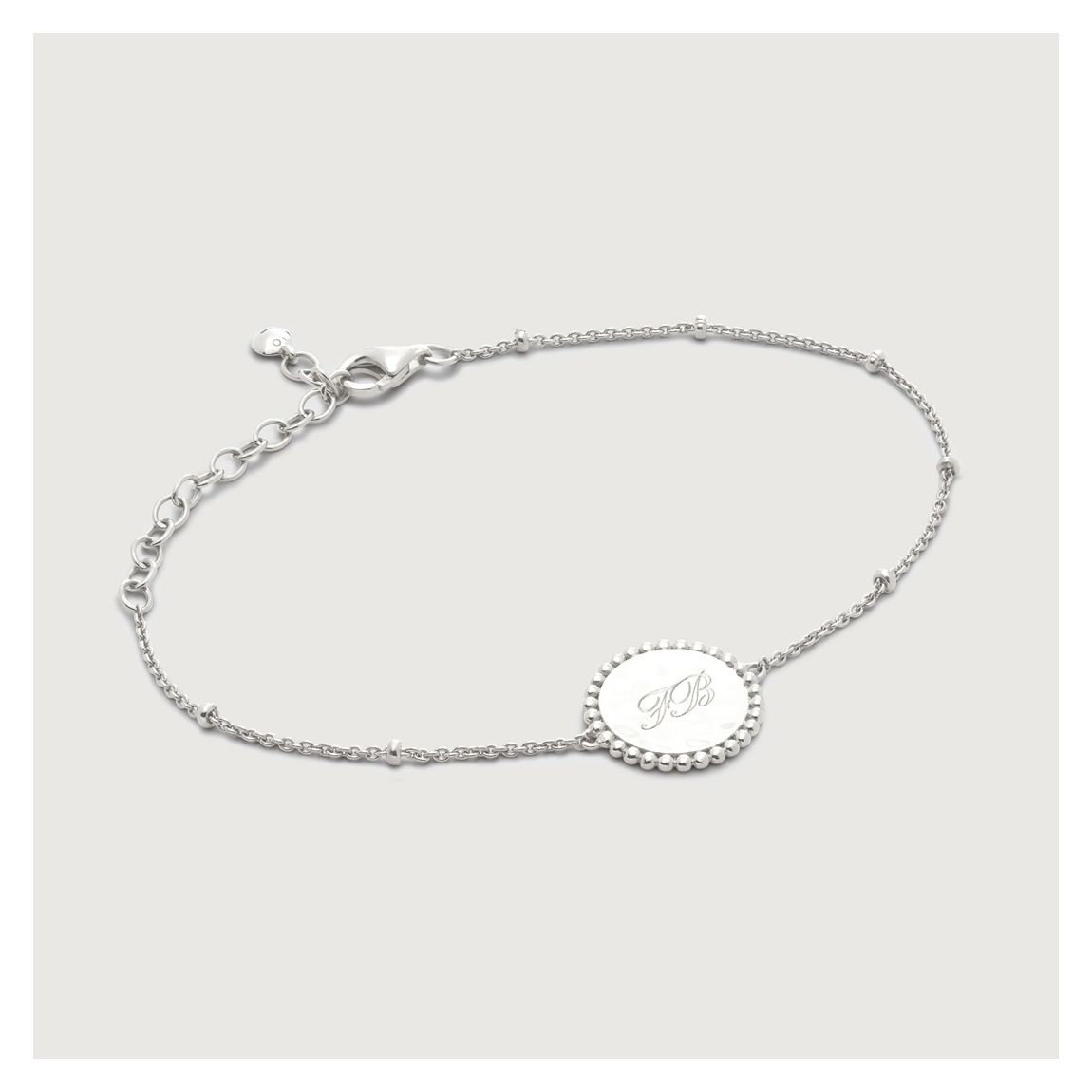 Silver Deia Beaded Chain Bracelet main product photo
