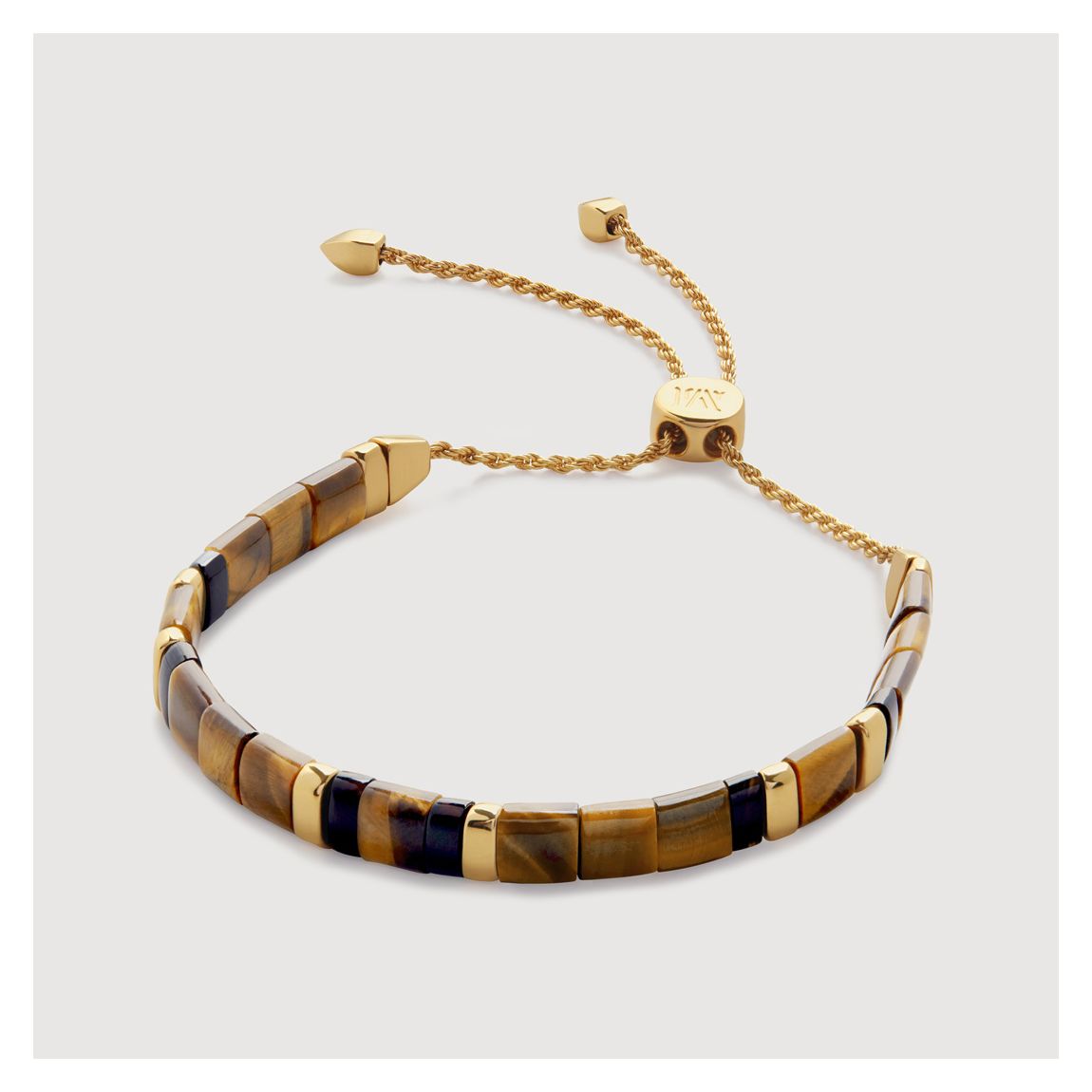 Tigers Eye Gold Plated Delphi Gemstone Friendship Bracelet main product photo