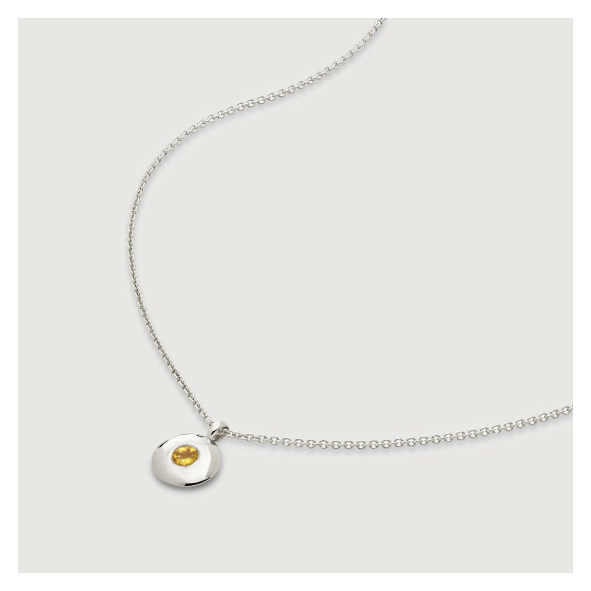 Citrine November Birthstone Necklace main product photo