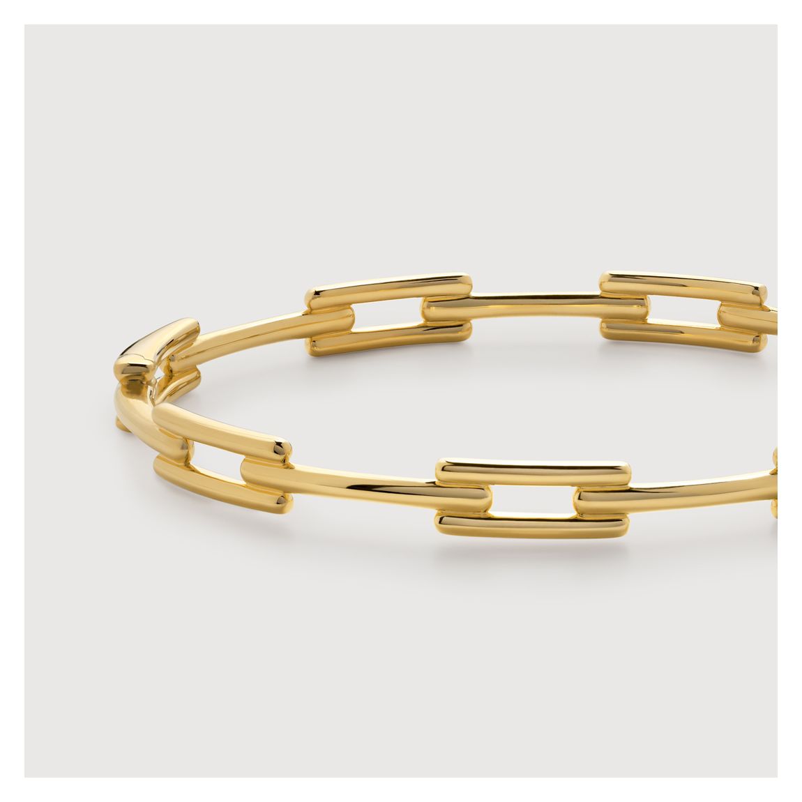 Gold Plated Signature Link Skinny Bangle main product photo