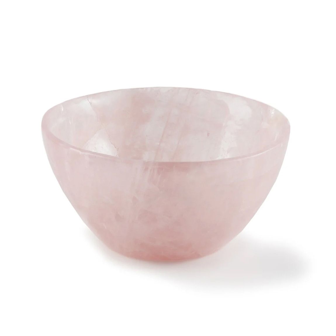 Rose Quartz Large Round Gemstone Bowl - Limited Edition main product photo