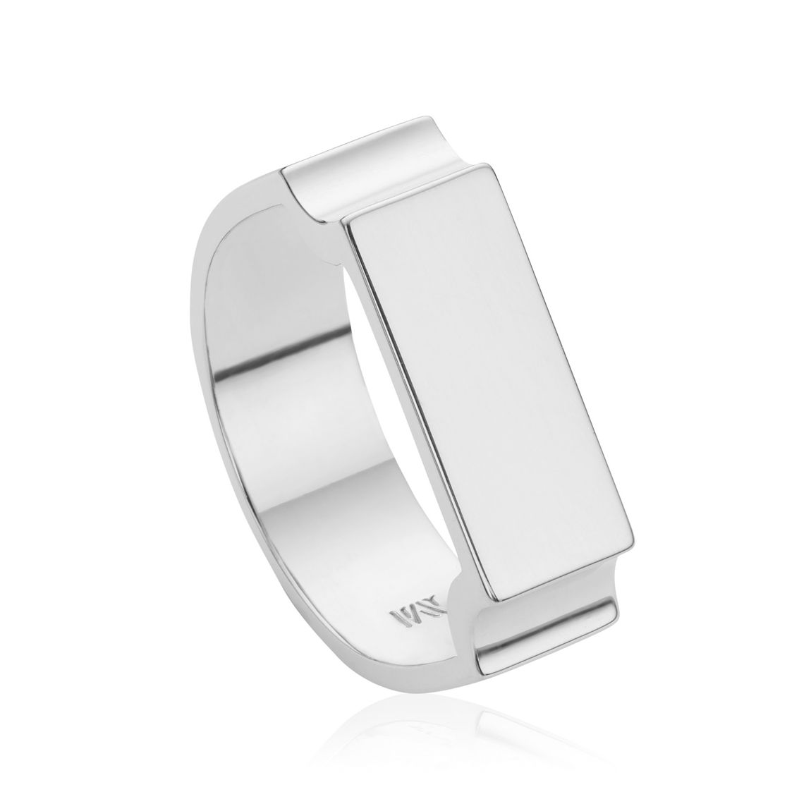Silver Signature Wide Ring main product photo