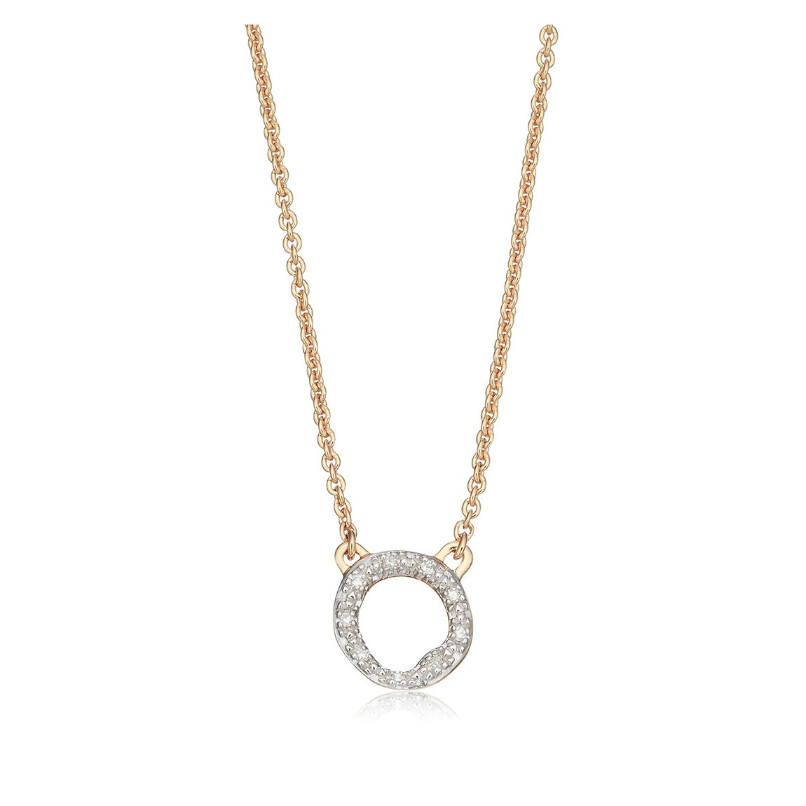 Gold Riva Mini Circle Necklace main product photo