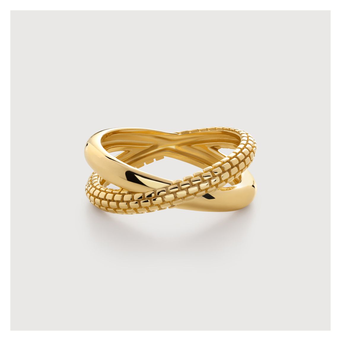 Gold Heirloom Crossover Ring main product photo