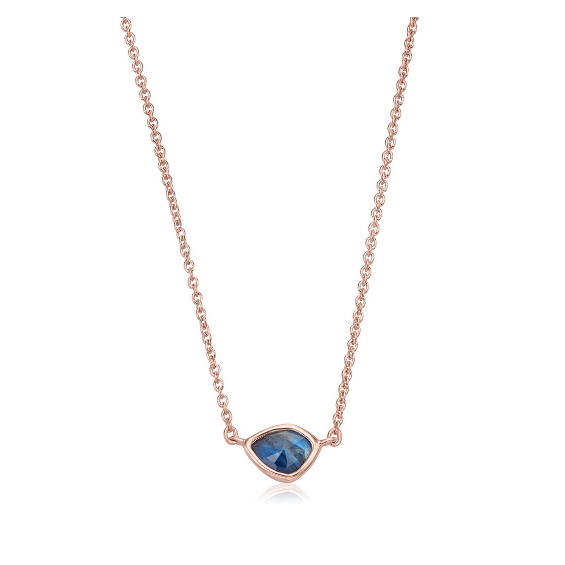 Rose Gold Kyanite Siren Mini Nugget Necklace main product photo