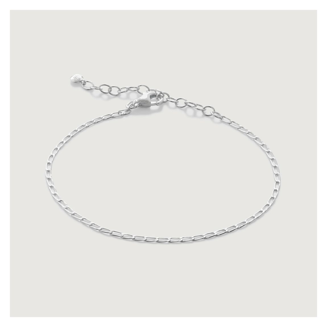 Silver Open Link Chain Bracelet main product photo