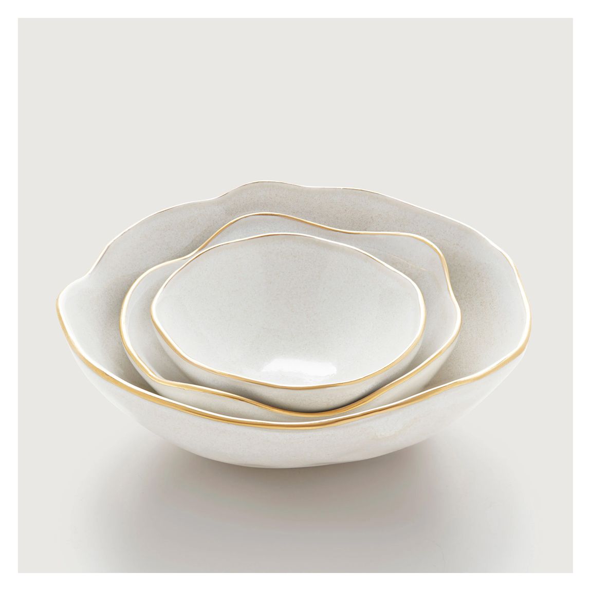 White CM Nesting Dishes main product photo