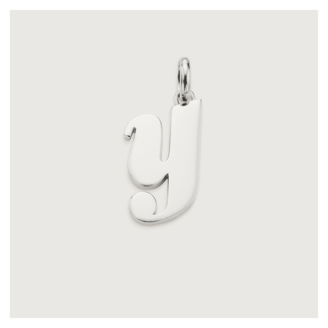 Silver Alphabet Y Pendant Charm main product photo