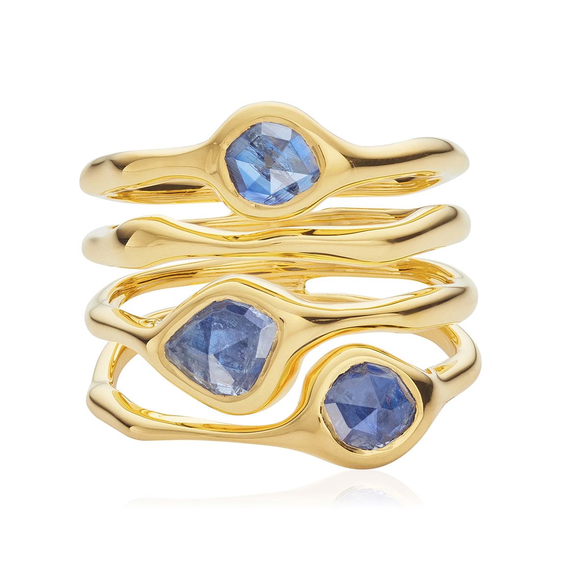 Gold Kyanite Siren Cluster Cocktail Ring main product photo