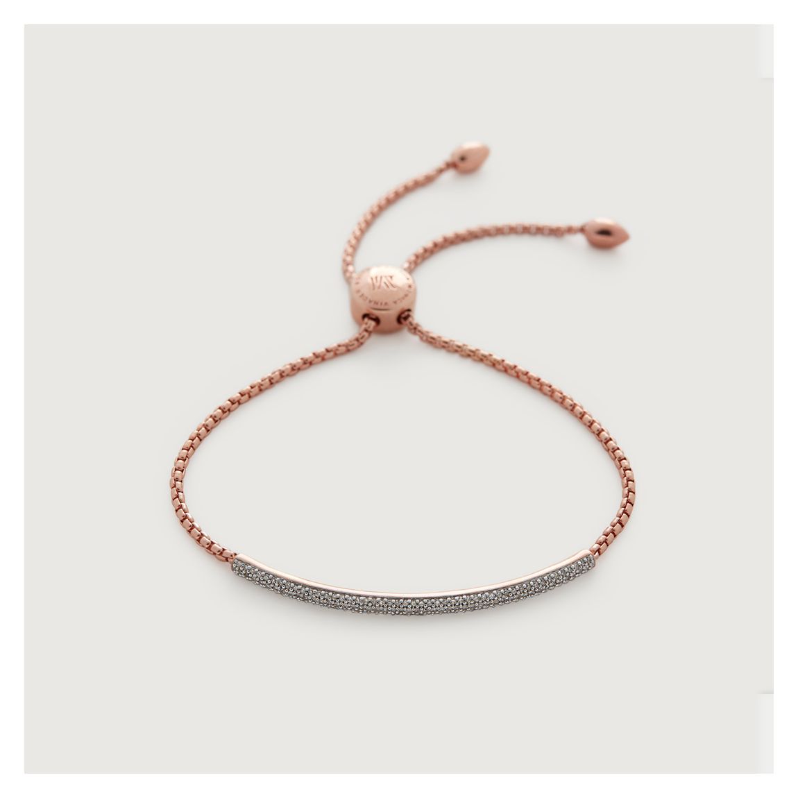 Rose Gold Fiji Mini Bar Chain Bracelet main product photo