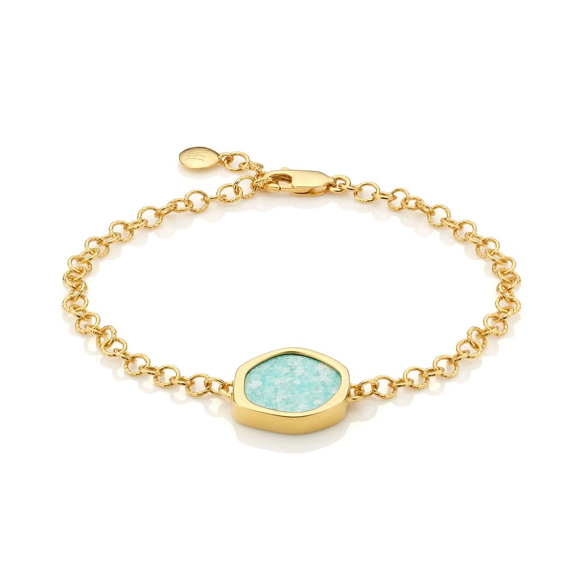 Amazonite Gold Plated Atlantis Gem Bracelet main product photo