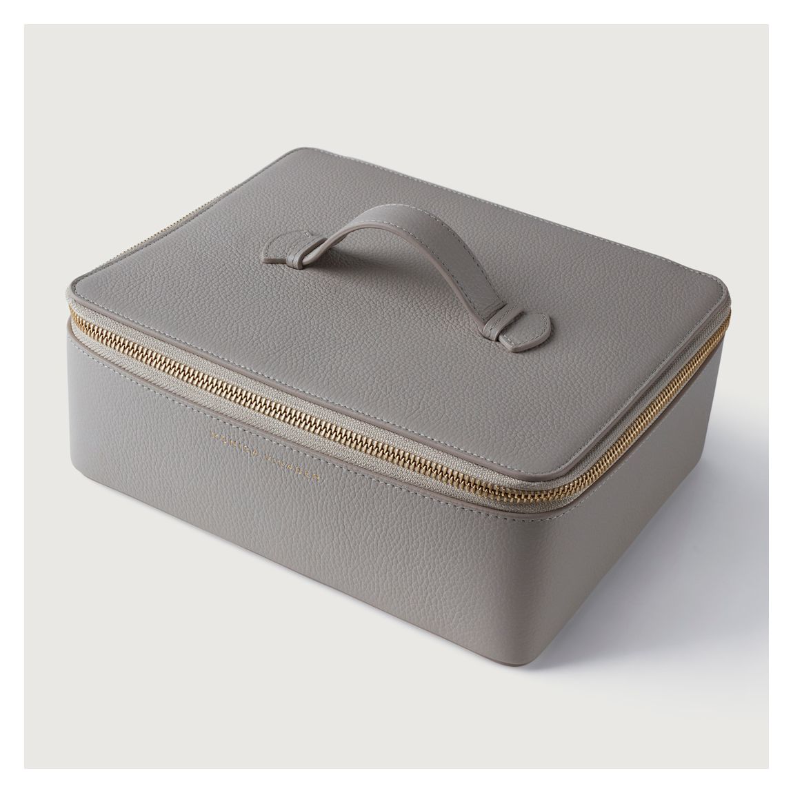 Pebble Grey Extra Large Leather Jewellery Box main product photo