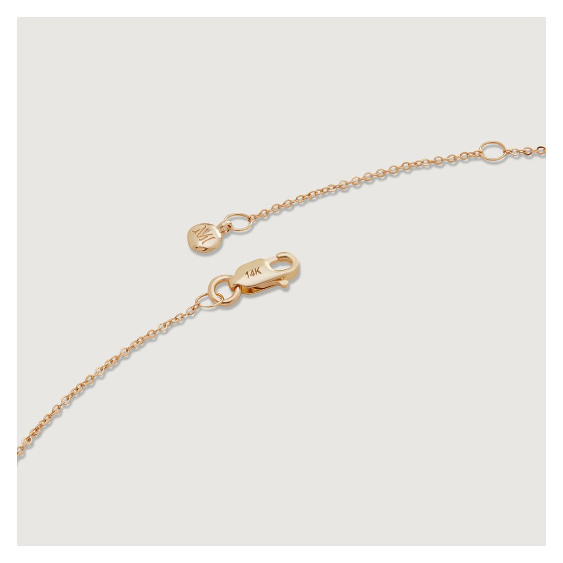 Yellow Gold Lab Grown Diamond Marquise Solitaire Chain Necklace main product photo