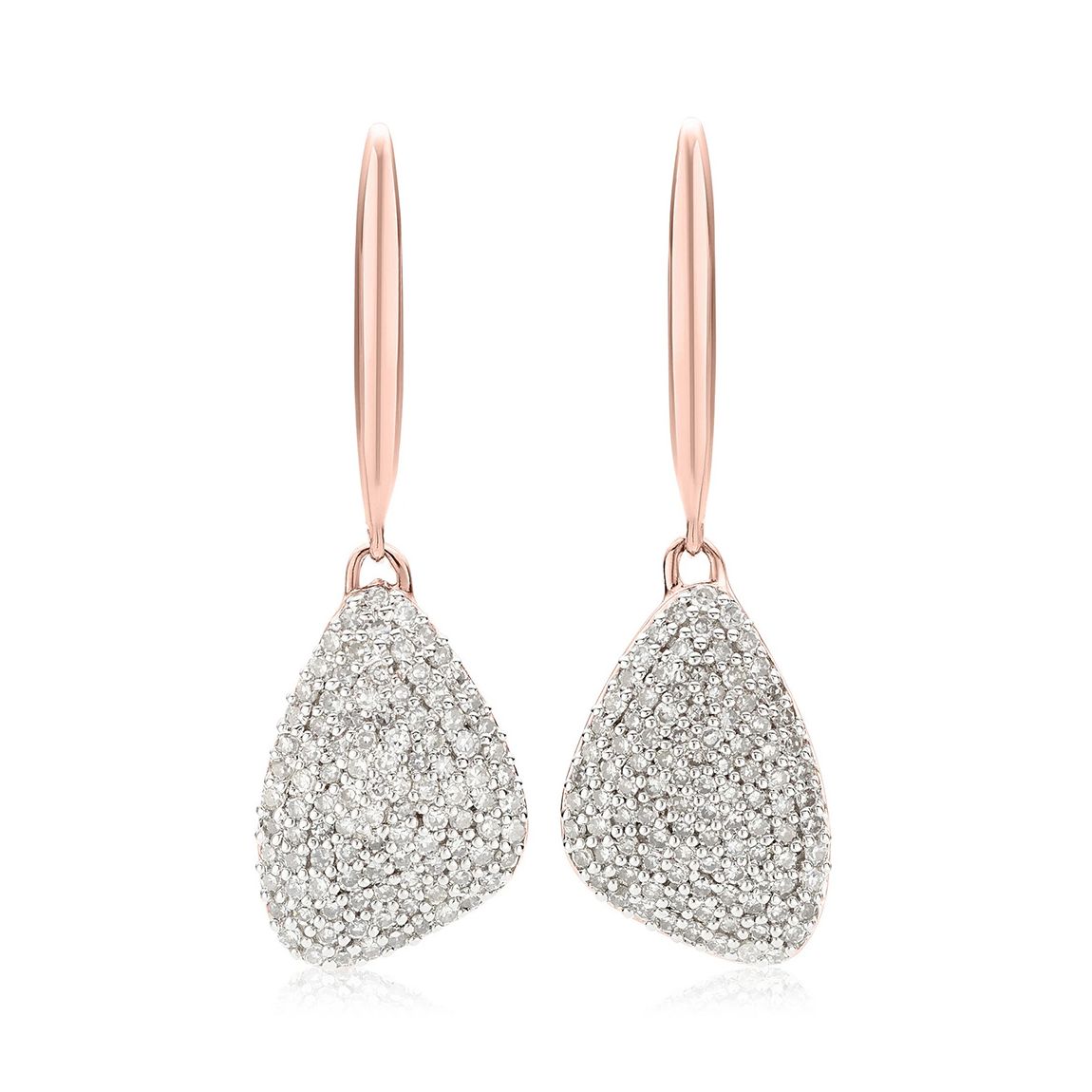 Gold Plated Nura Teardrop Diamond Earrings main product photo