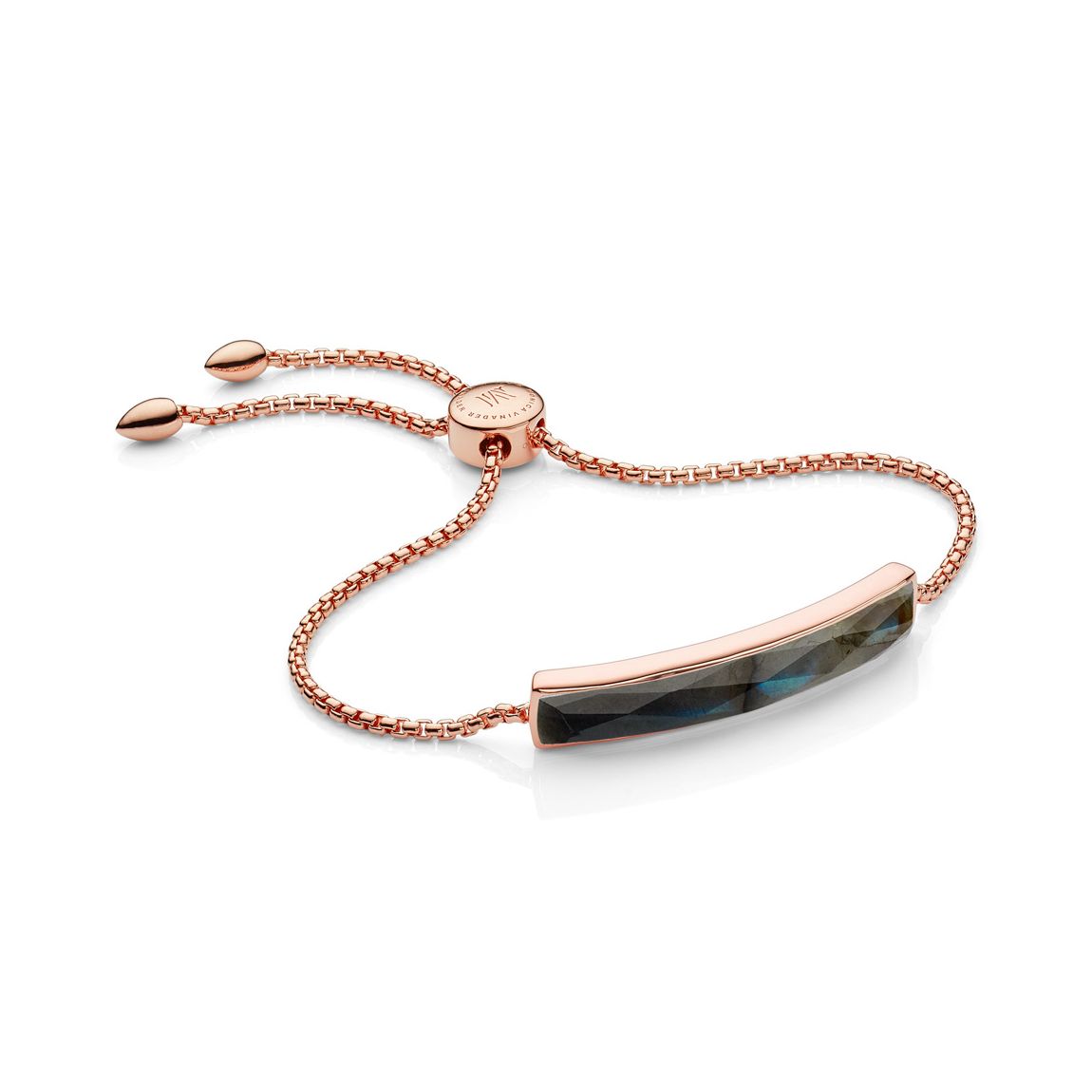 Gold Plated Kissing Moon Mixed Metal Adjustable Chain Bracelet main product photo