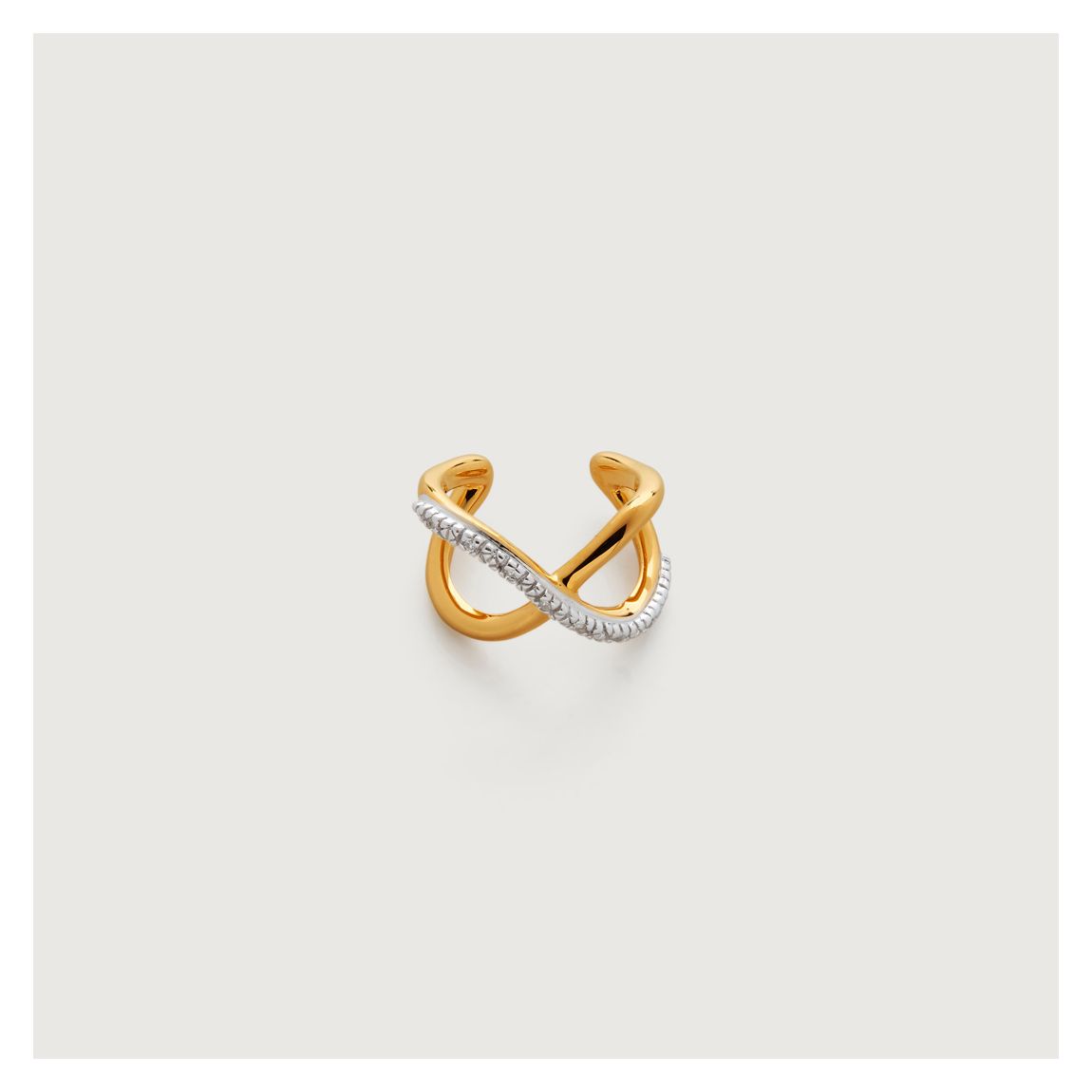 Riva Crossover Diamond Ear Cuff main product photo