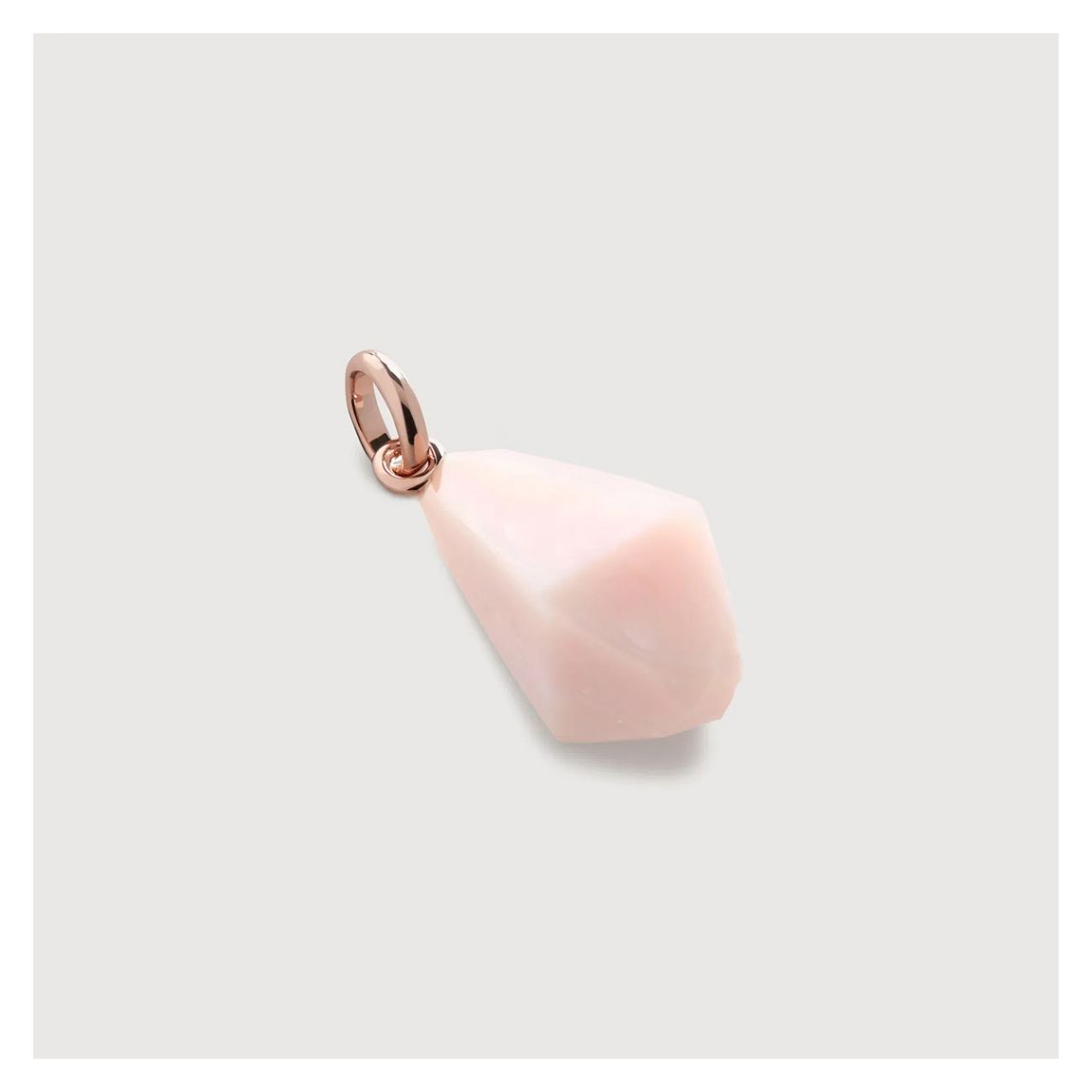 Pink Geometric Gemstone Pendant Charm main product photo