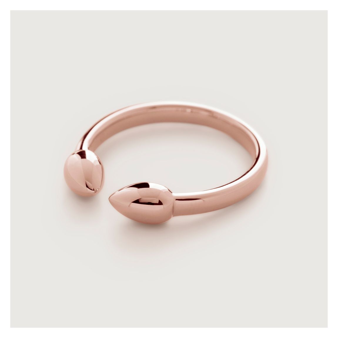 Rose Gold Fiji Bud Stacking Ring Size I main product photo