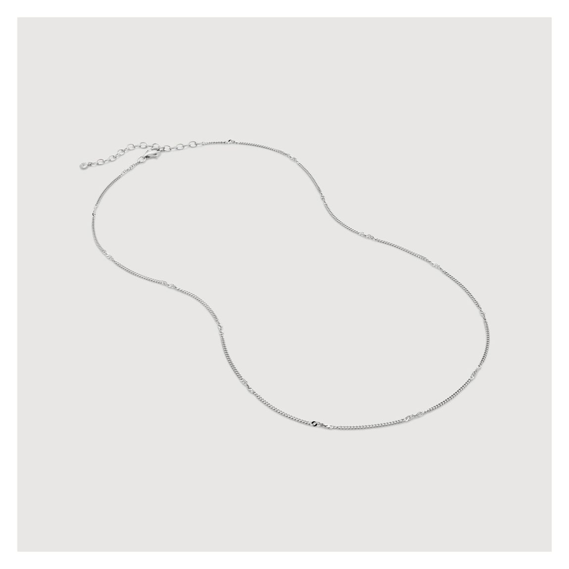 Silver Curb Twist Necklace main product photo