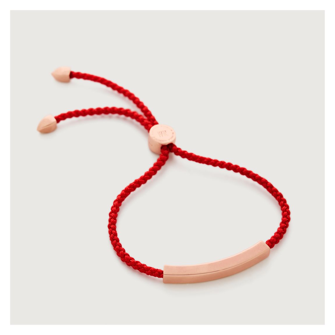 Coral Linear Bead Friendship Bracelet main product photo