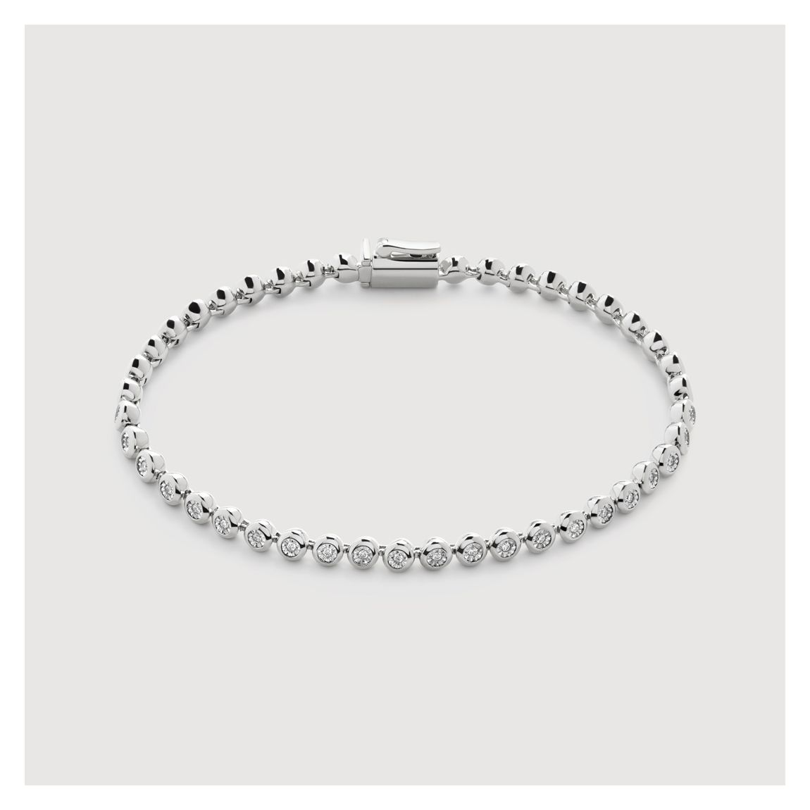 Silver Lab Grown Diamond Silver Essential Tennis Bracelet main product photo